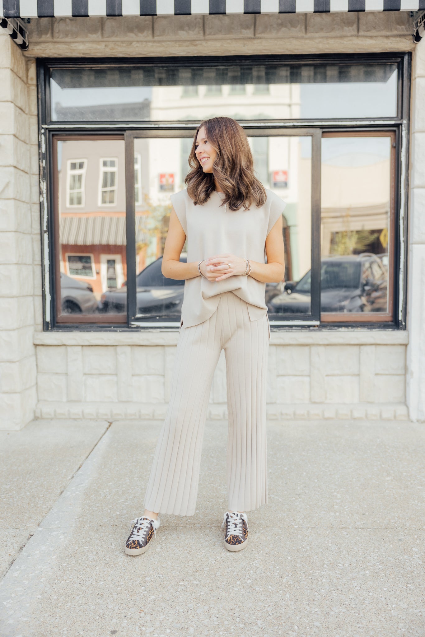 Champagne Sweater Pant Set